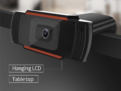 Full HD Web Camera 1080P ვიდეო თვალი მიკროფონით